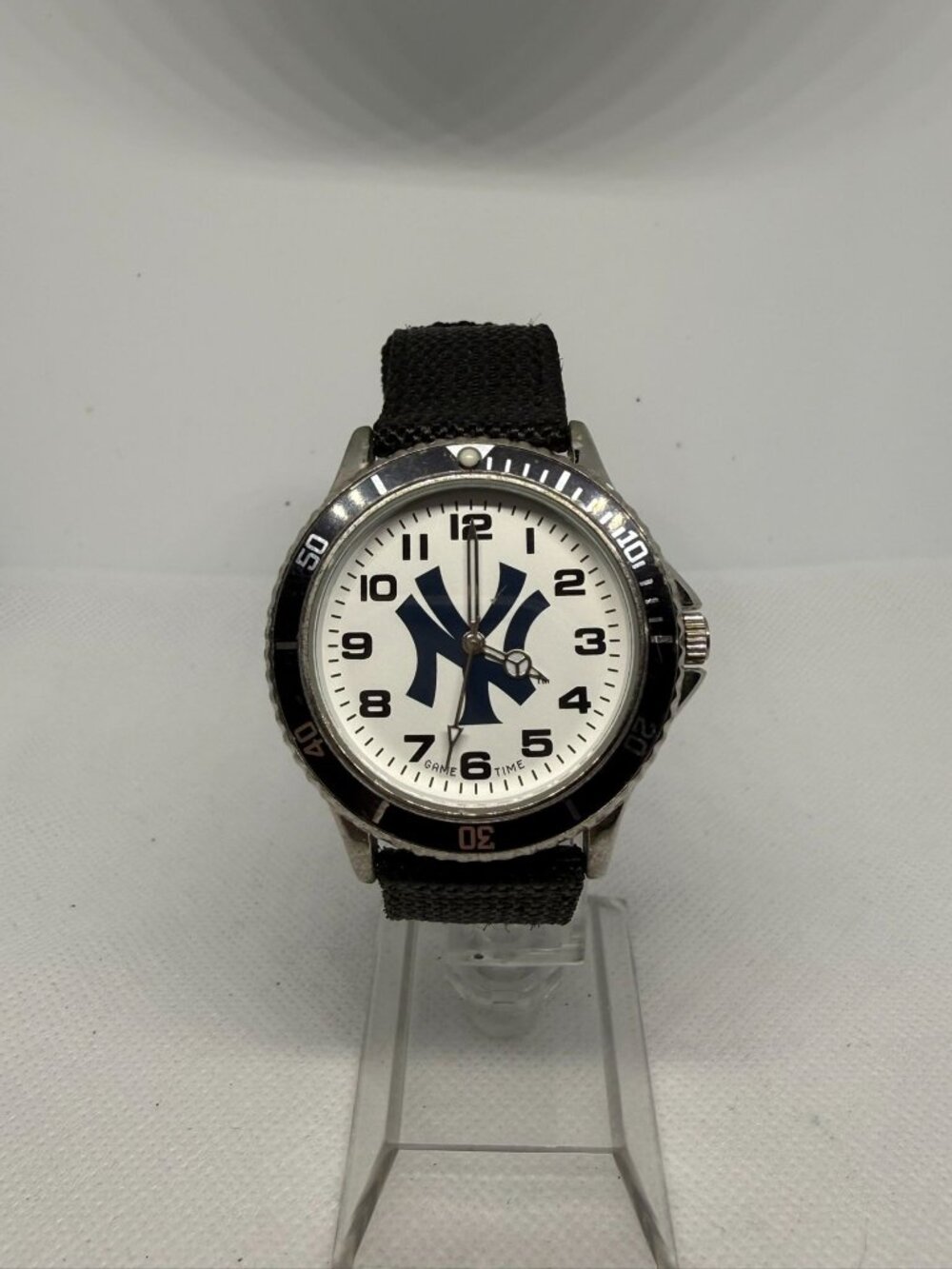 Game Time Rookie Series New York Yankees Logo White Dial Quartz Watch MLB Fan